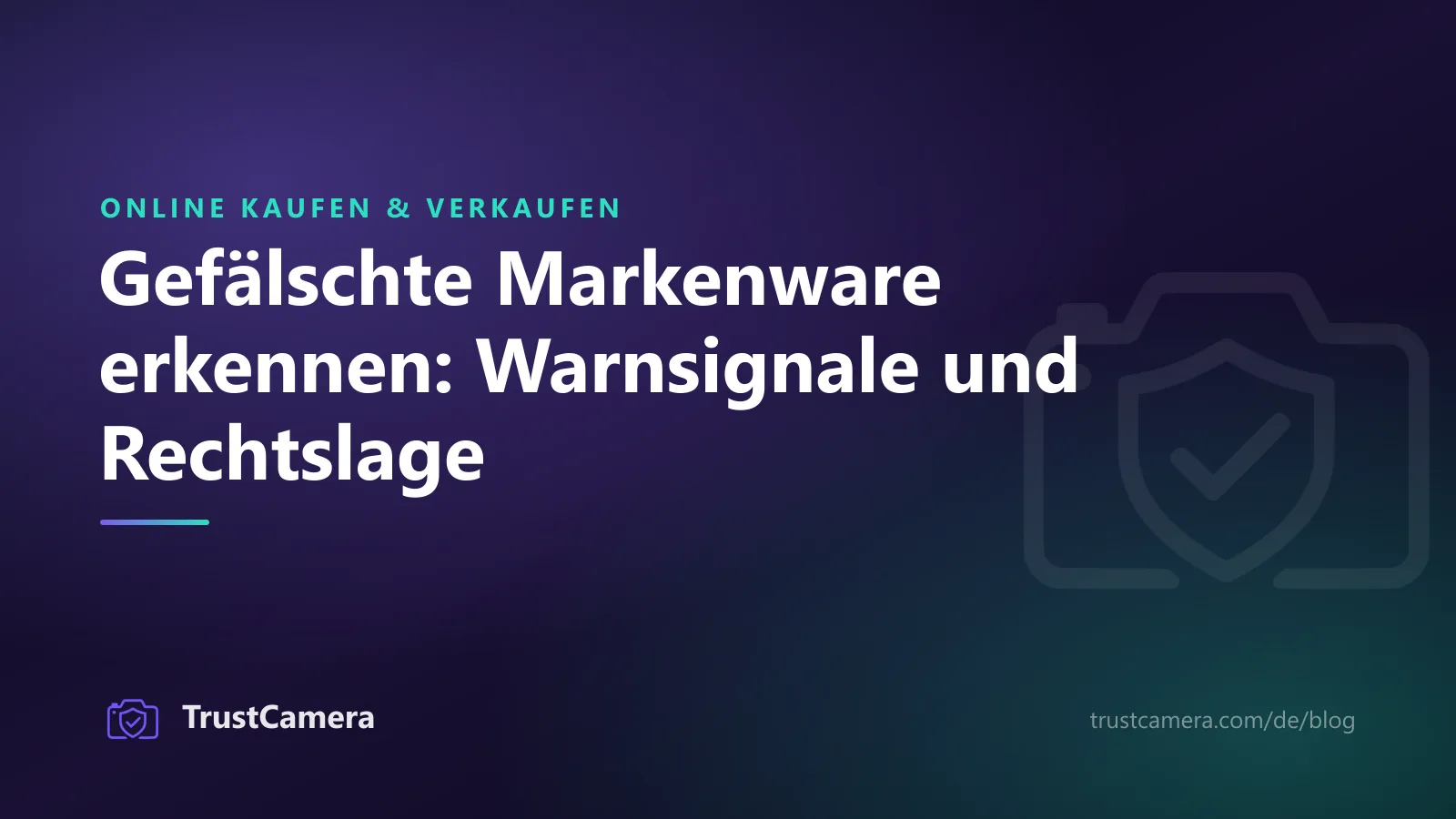 Titelbild: gefälschte Markenware erkennen, Warnsignale und Rechtslage