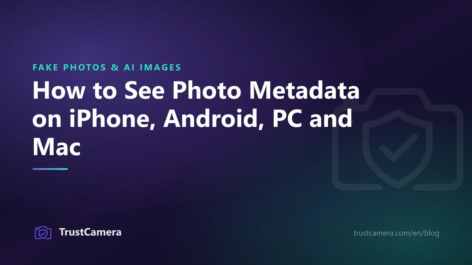 Cover image: how to see photo metadata on iPhone, Android, PC and Mac