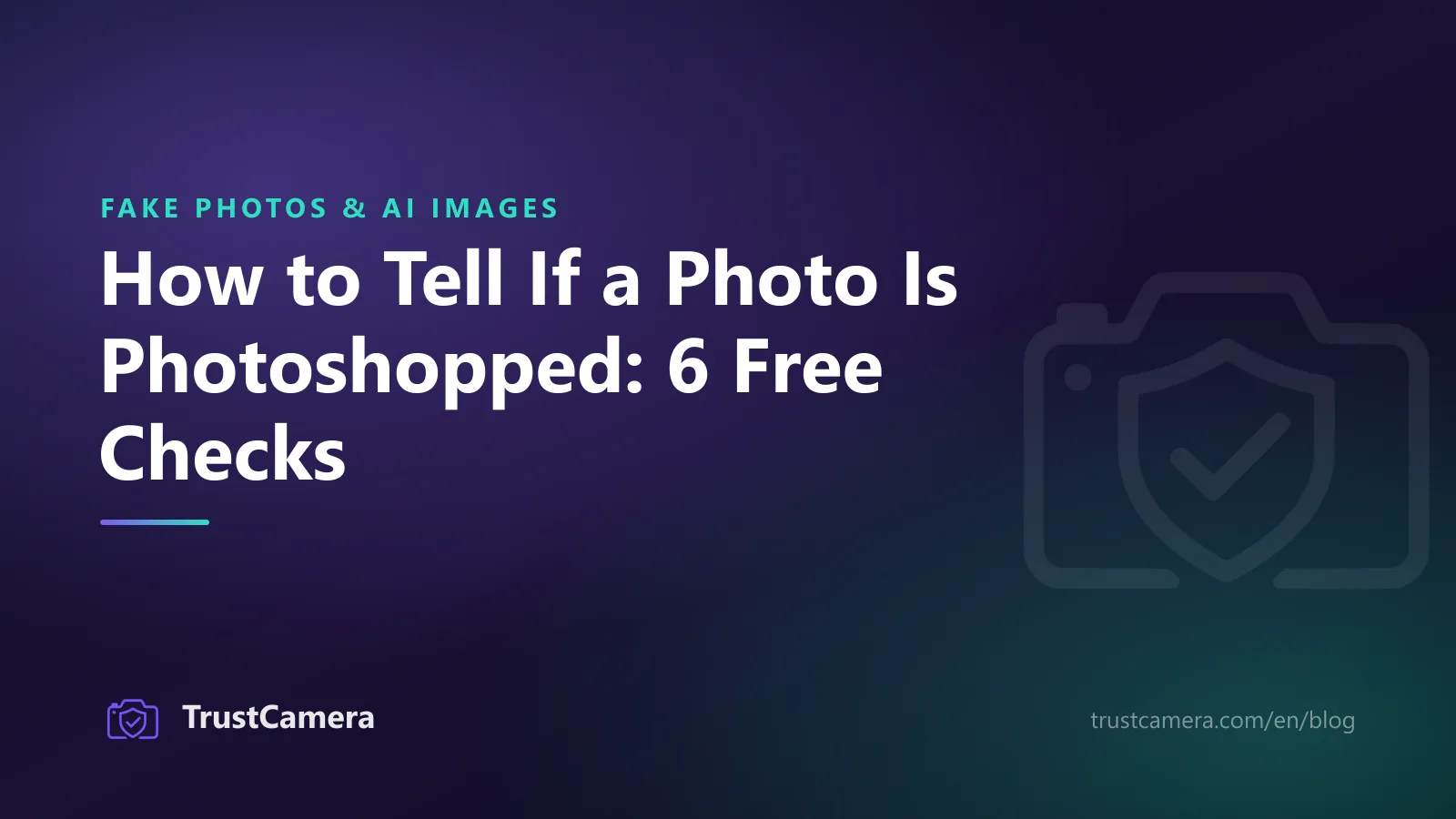 Cover image: how to tell if a photo is photoshopped with six free checks